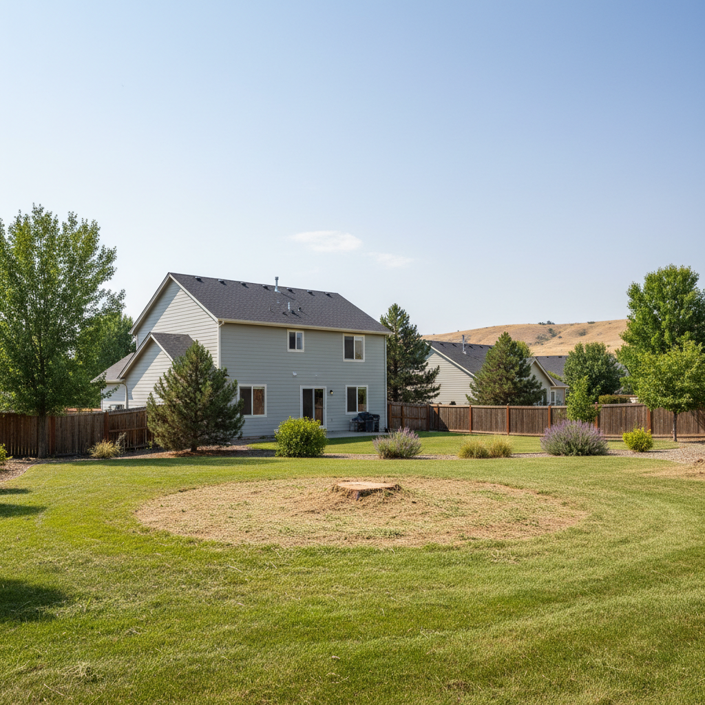 Completed tree removal work at a residential property in Pasco, WA