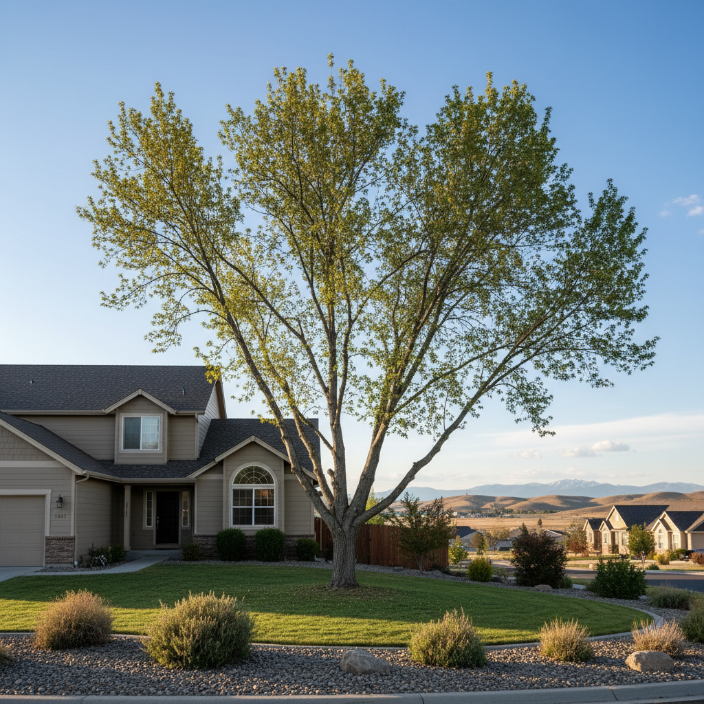 Completed tree trimming work at a residential property in Kennewick, WA