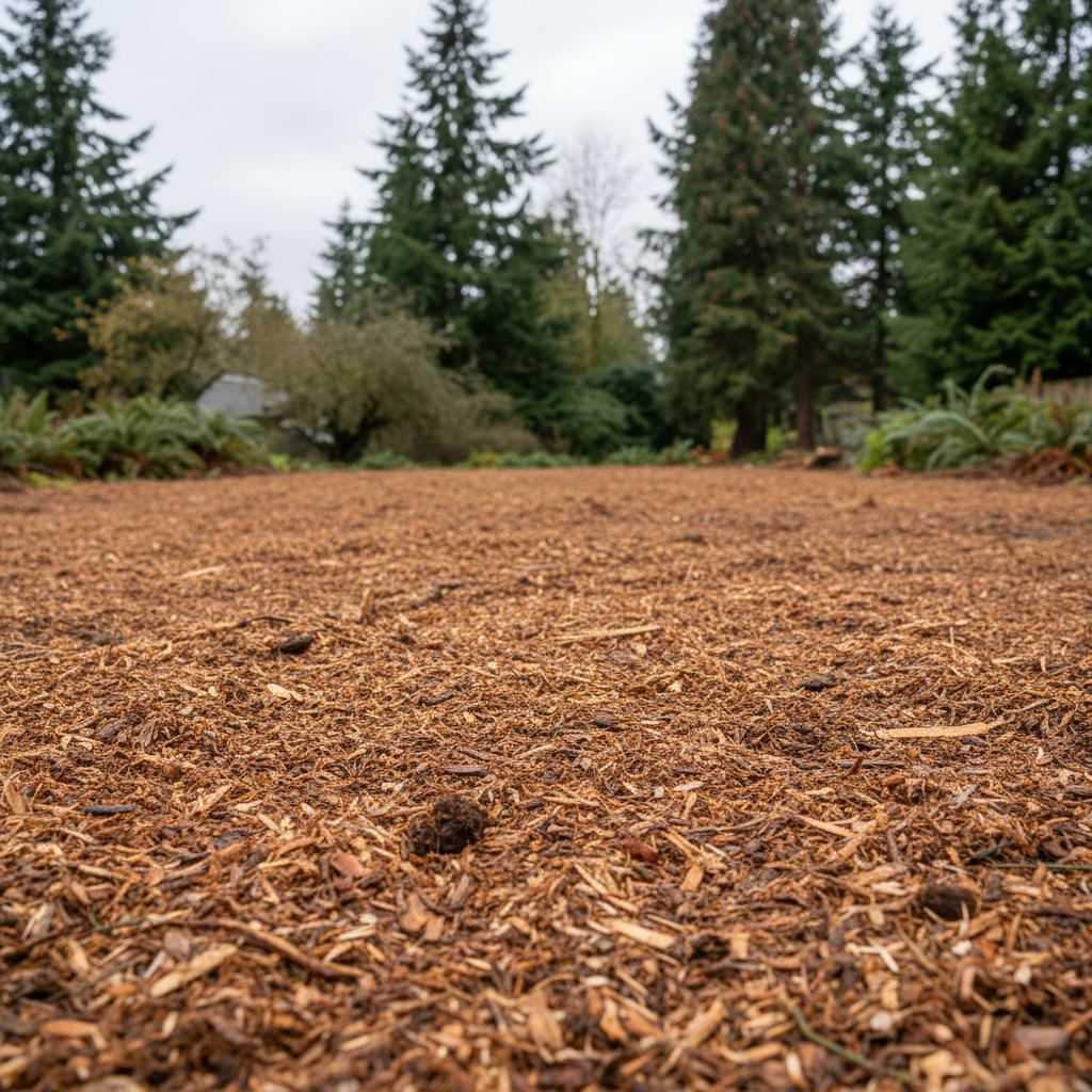Completed lot clearing work at a residential property in Tacoma, WA