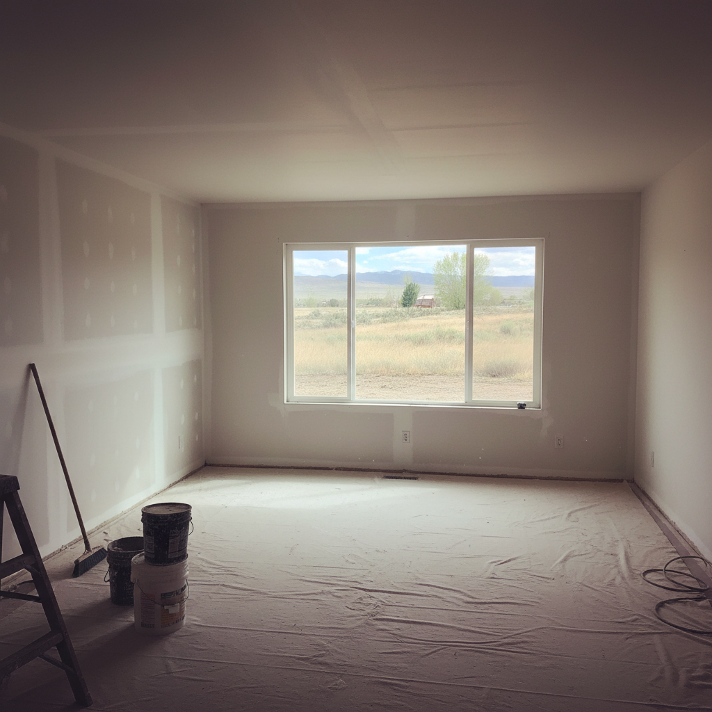 Completed wallpaper removal work at a residential property in Yakima, WA