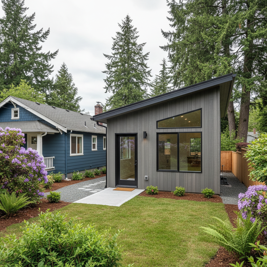 Completed adu design work at a residential property in Portland, OR