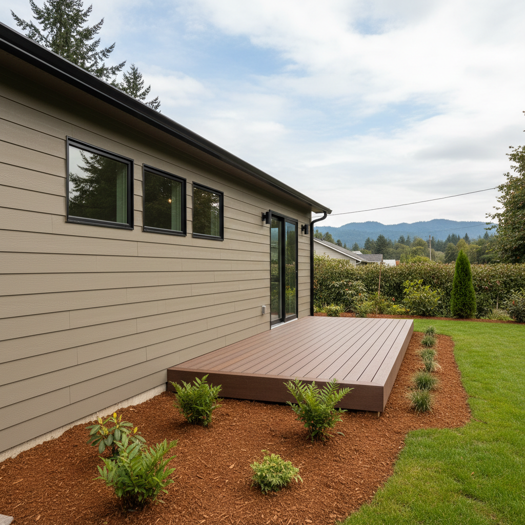 Completed garage conversion work at a residential property in Beaverton, OR