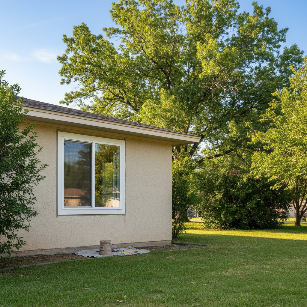 Completed window repair work at a residential property in Guymon, OK