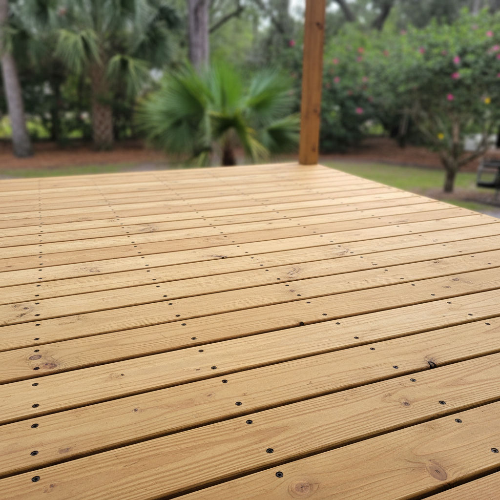 Completed deck repair work at a residential property in Orlando, FL