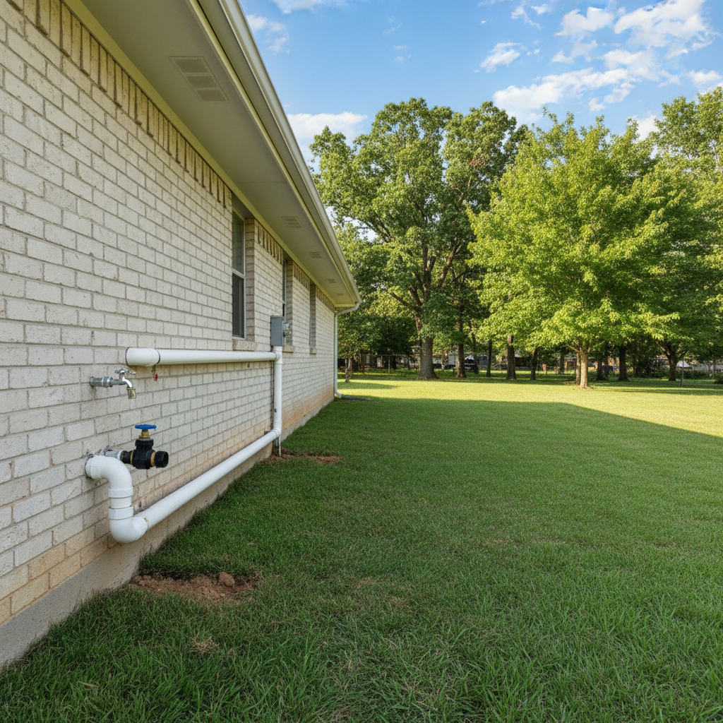 Completed plumbing work work at a residential property in Bixby, OK