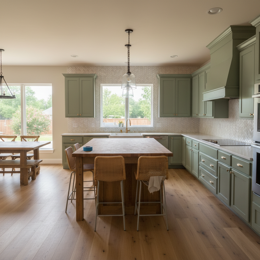 Completed kitchen remodel work at a residential property in Bixby, OK