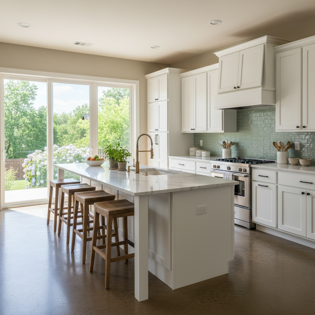 Completed open kitchen conversion work at a residential property in Bixby, OK