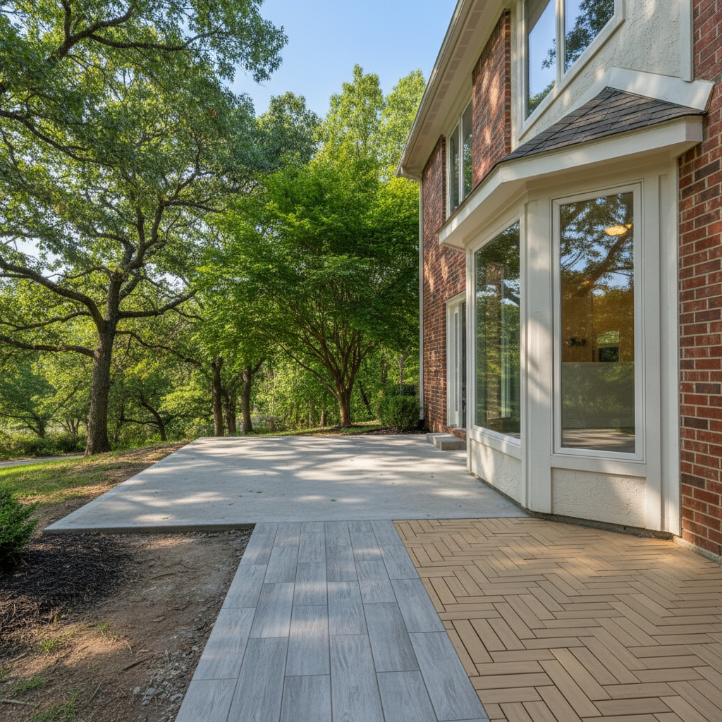 Completed tile and flooring installation work at a residential property in Bixby, OK