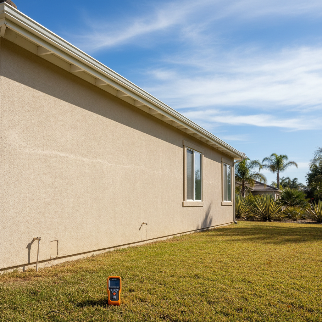 Completed stucco inspection work at a residential property in Carlsbad, CA