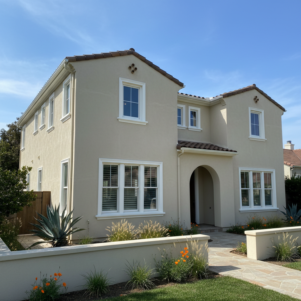 Completed stucco inspection work at a residential property in Irvine, CA