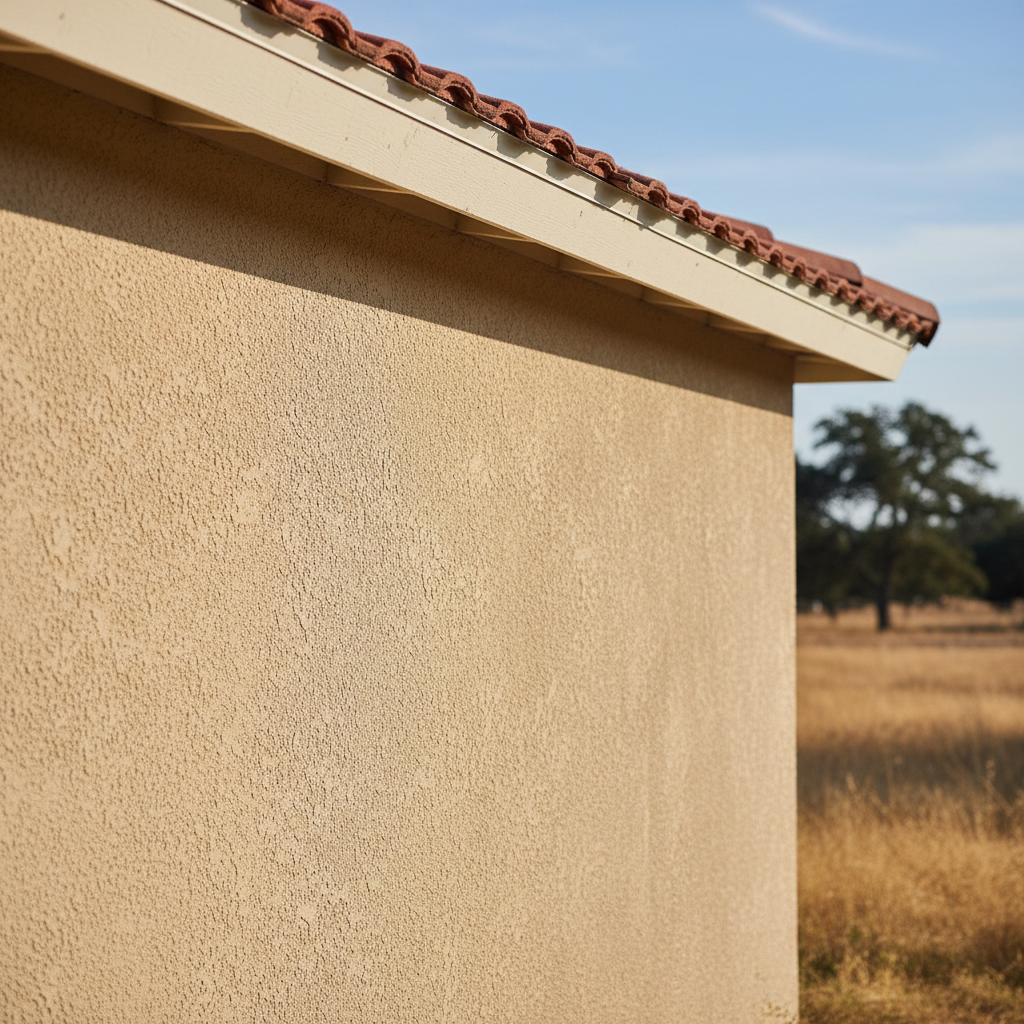 Completed commercial stucco work at a residential property in Visalia, CA