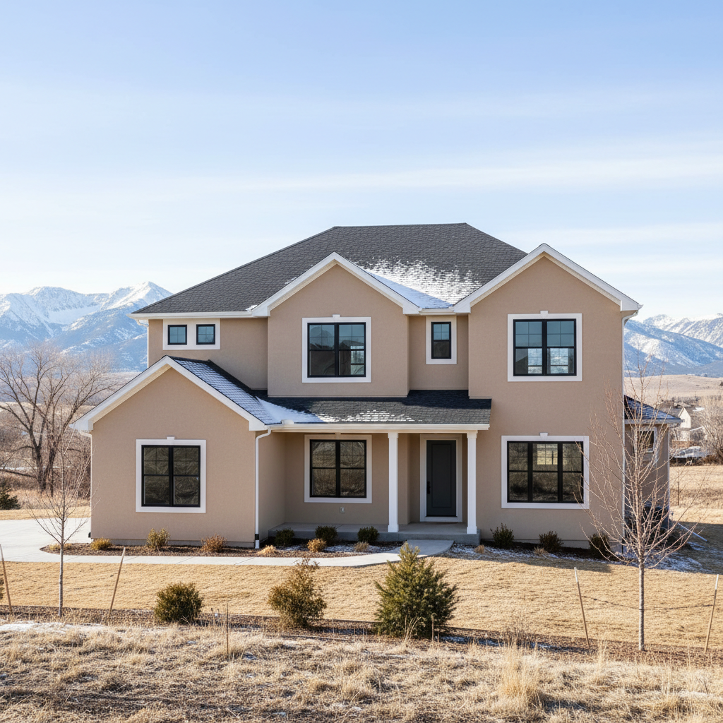Completed commercial stucco work at a residential property in Salt Lake City, UT