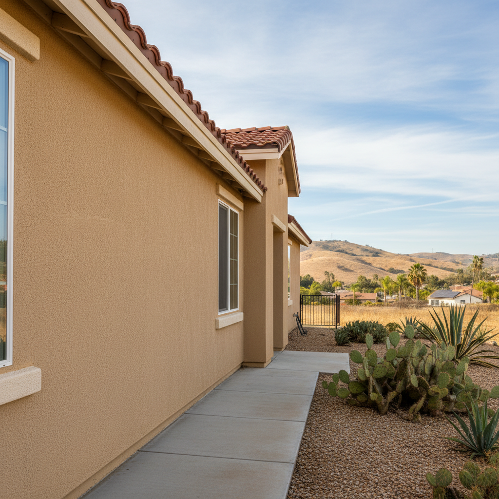 Completed commercial stucco work at a residential property in El Cajon, CA