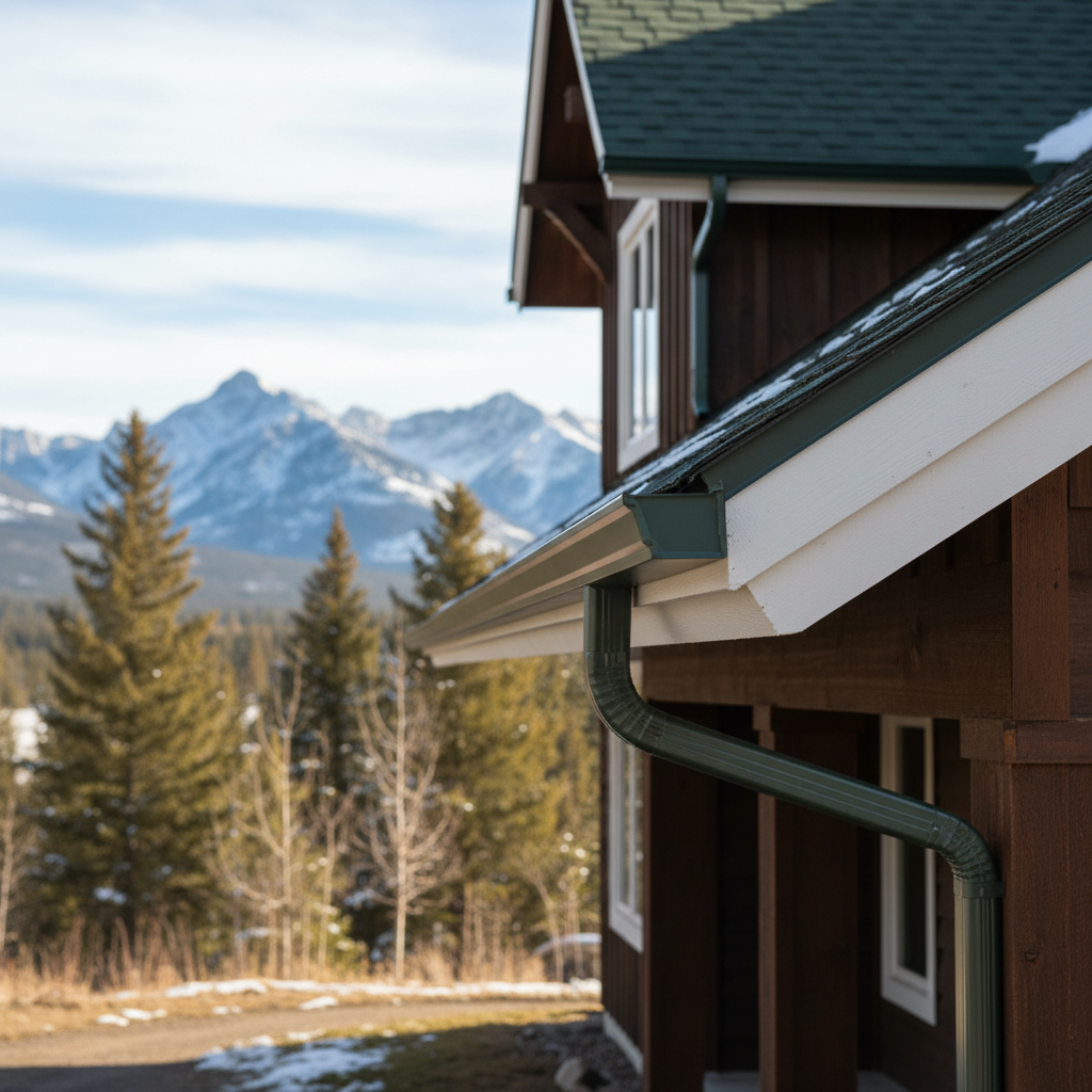 Completed soffit repair work at a residential property in Whitefish, MT