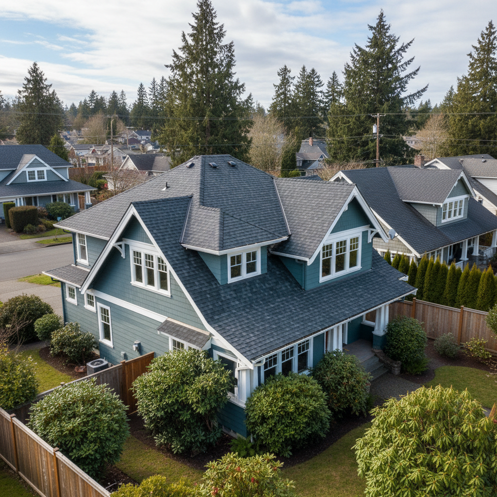 Completed roof inspection work at a residential property in Shoreline, WA