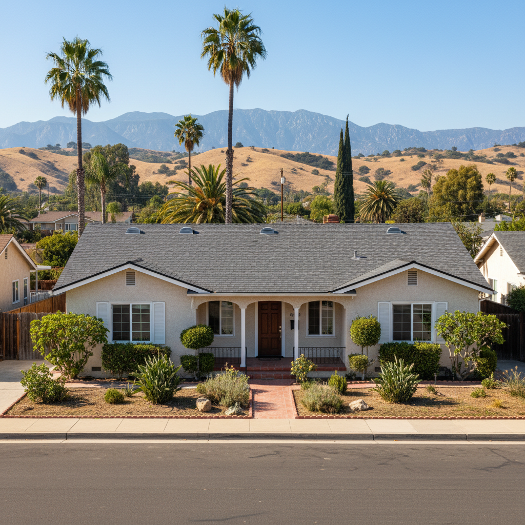 Completed new construction roofing work at a residential property in Alhambra, CA
