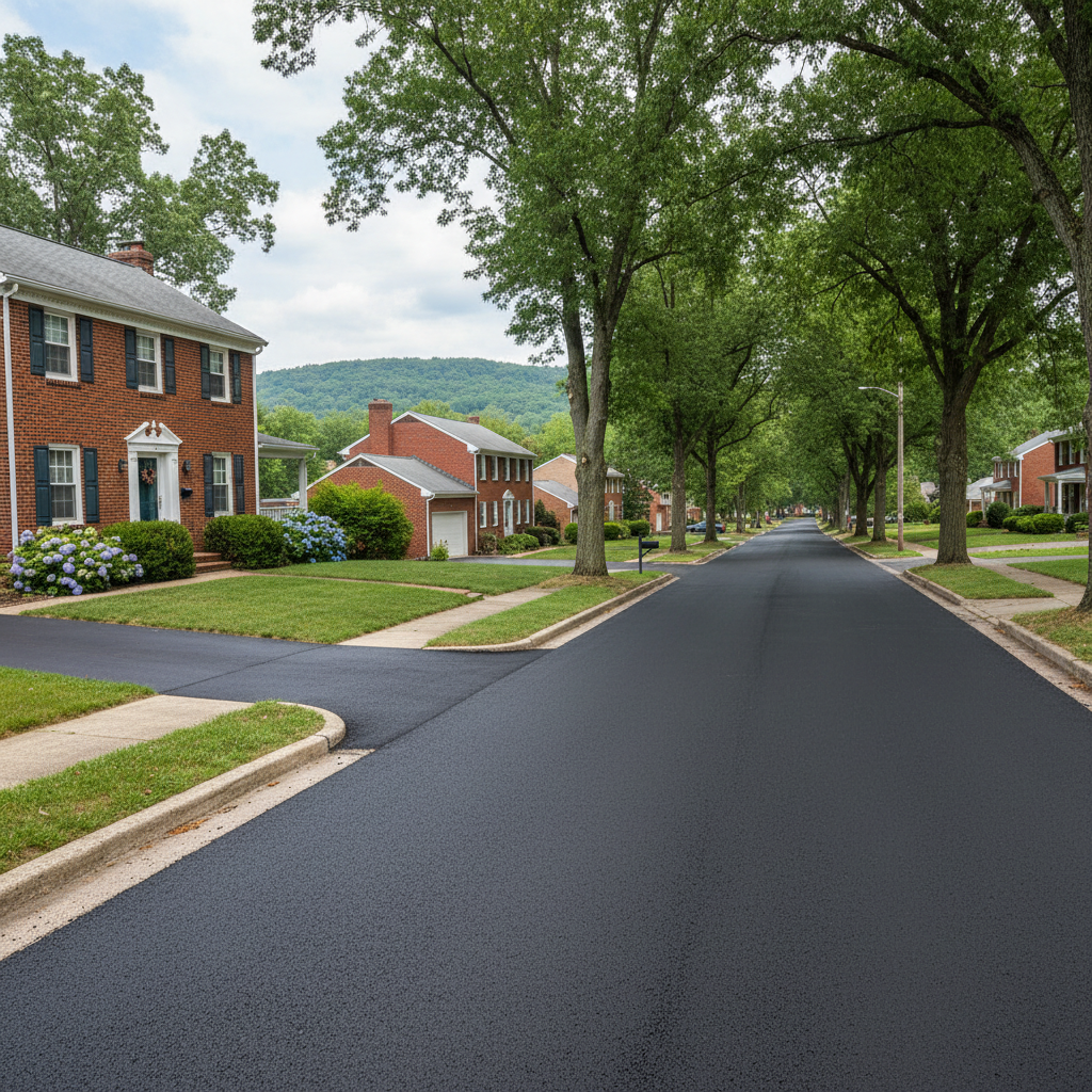 Completed slurry coating work at a residential property in Harrisburg, PA