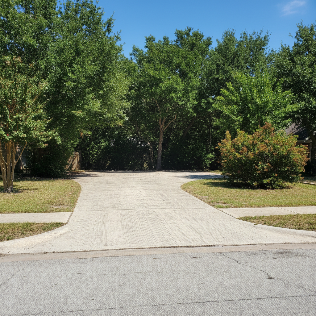 Completed asphalt milling work at a residential property in Humble, TX