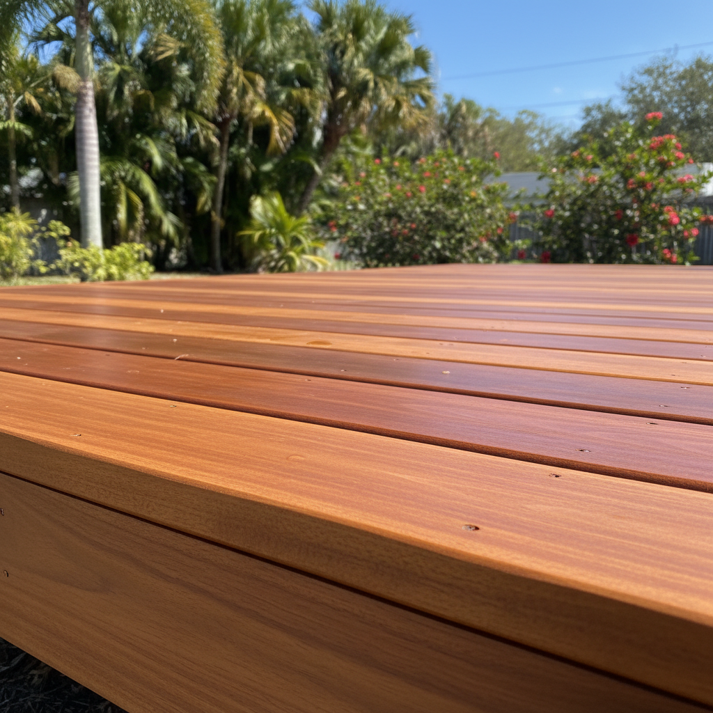 Completed deck painting & staining work at a residential property in Fort Lauderdale, FL