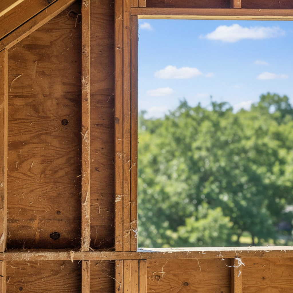 Completed insulation removal work at a residential property in Schertz, TX