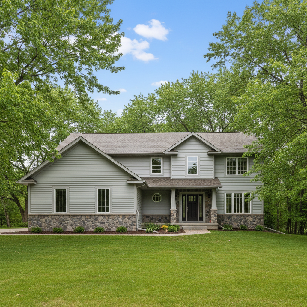 Completed siding cleaning work at a residential property in Cloquet, MN