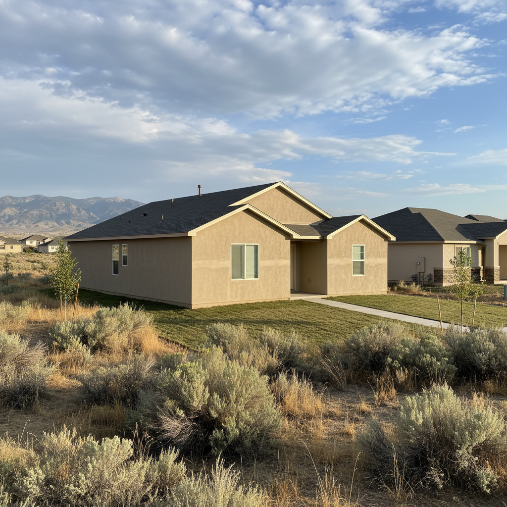 Completed drywall texturing work at a residential property in West Jordan, UT