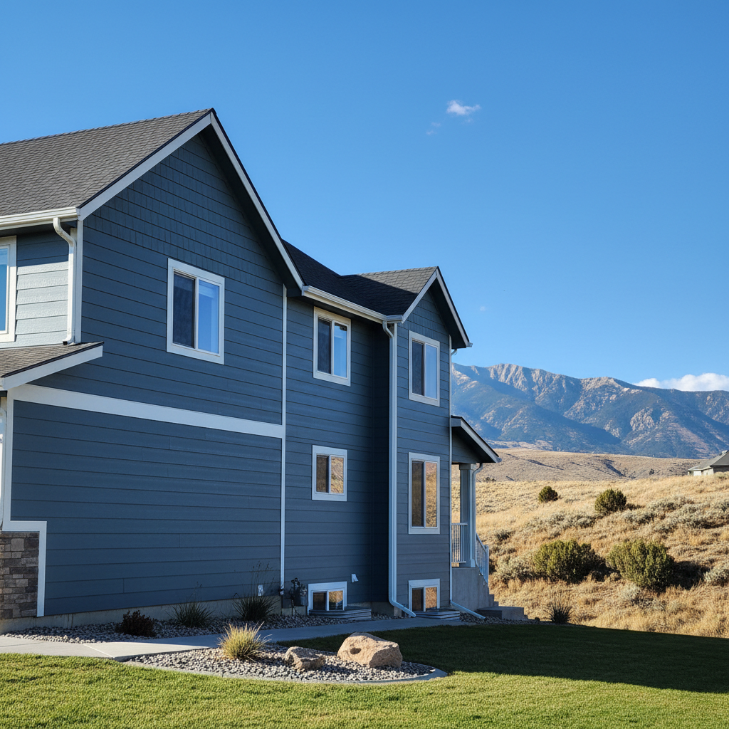 Completed james hardie siding work at a residential property in Orem, UT