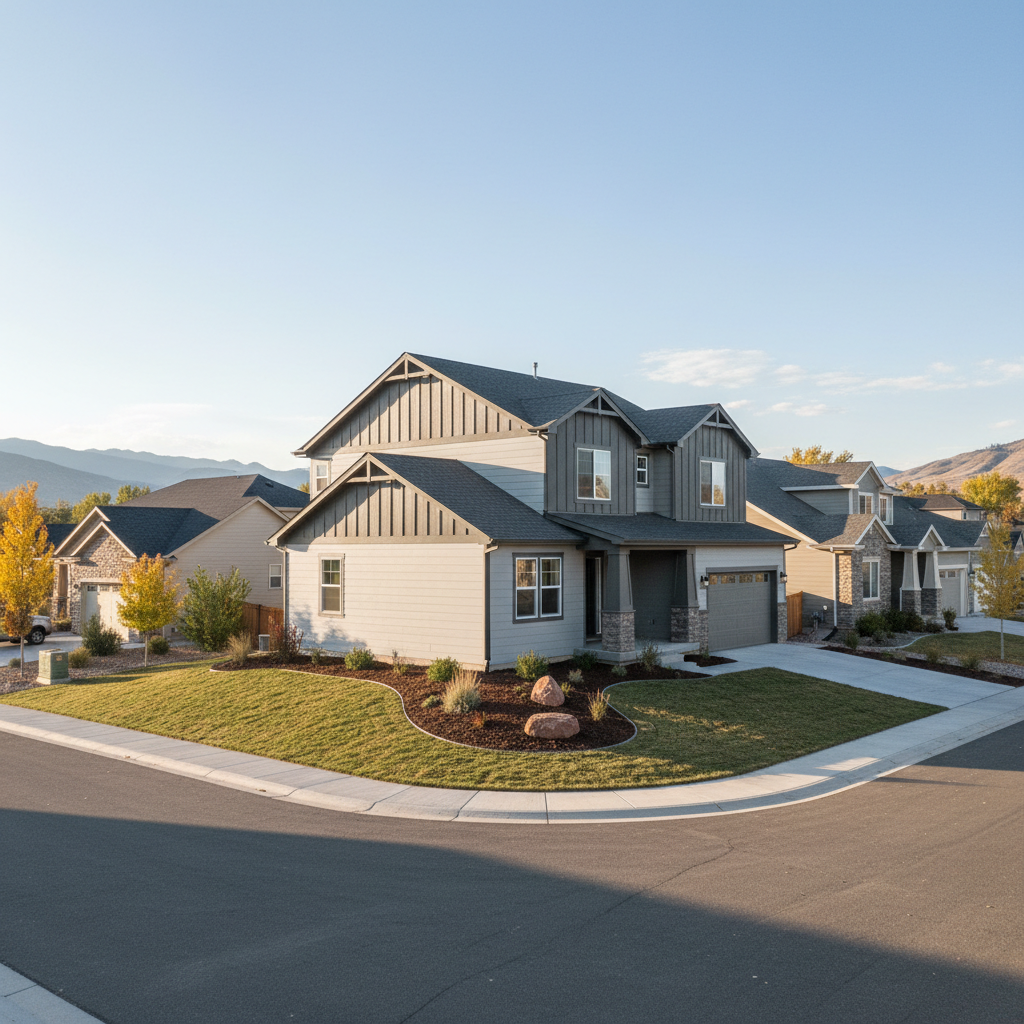 Completed siding installation work at a residential property in Sandy, UT