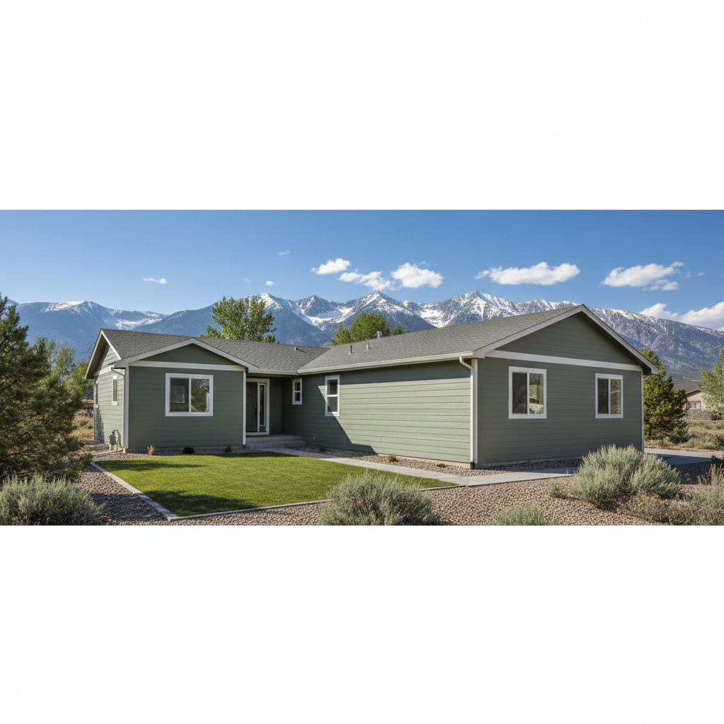 Completed cement siding work at a residential property in Sandy, UT