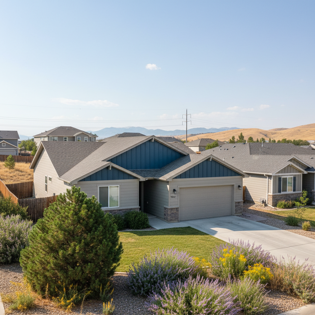Completed siding replacement work at a residential property in South Jordan, UT
