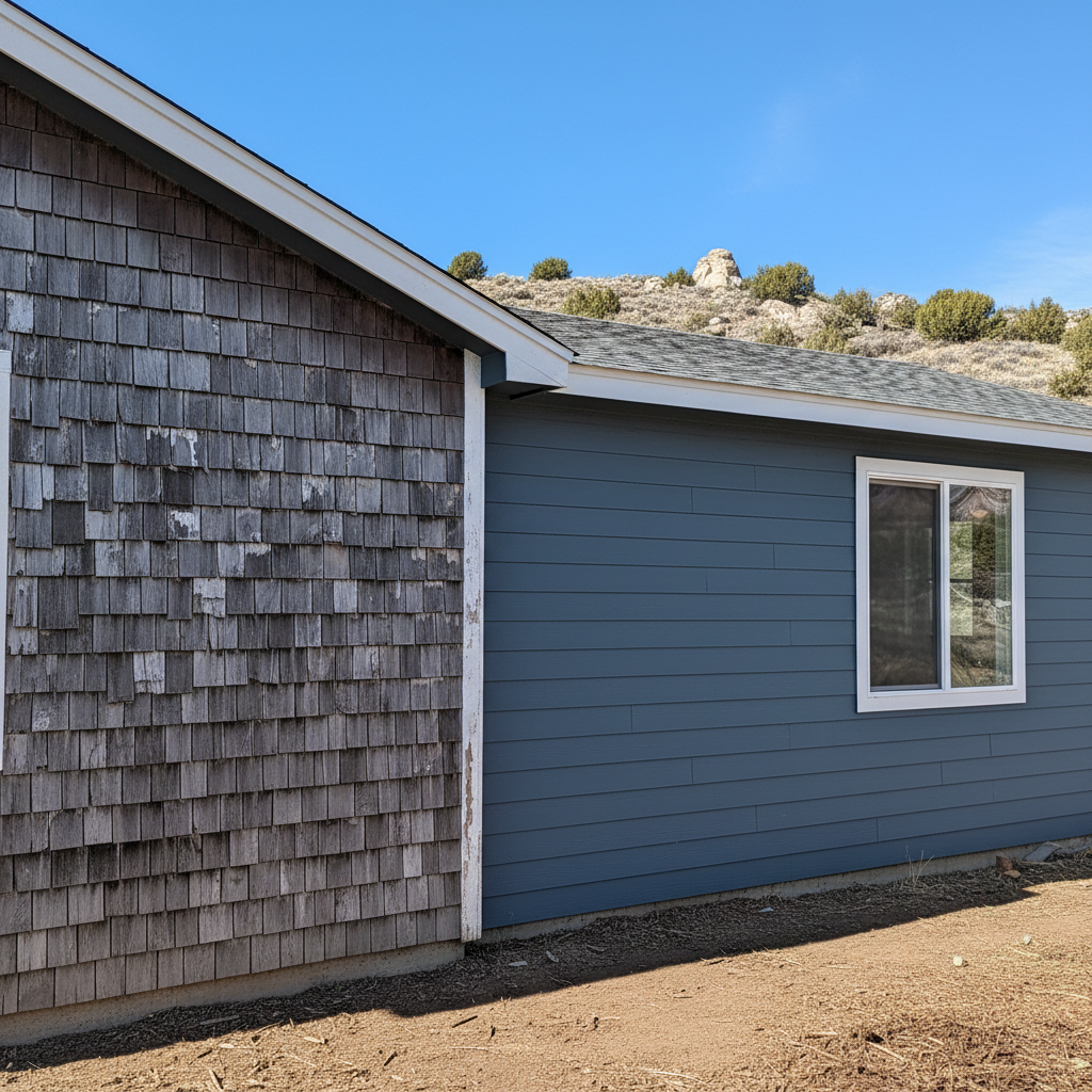 Completed siding installation work at a residential property in Millcreek, UT