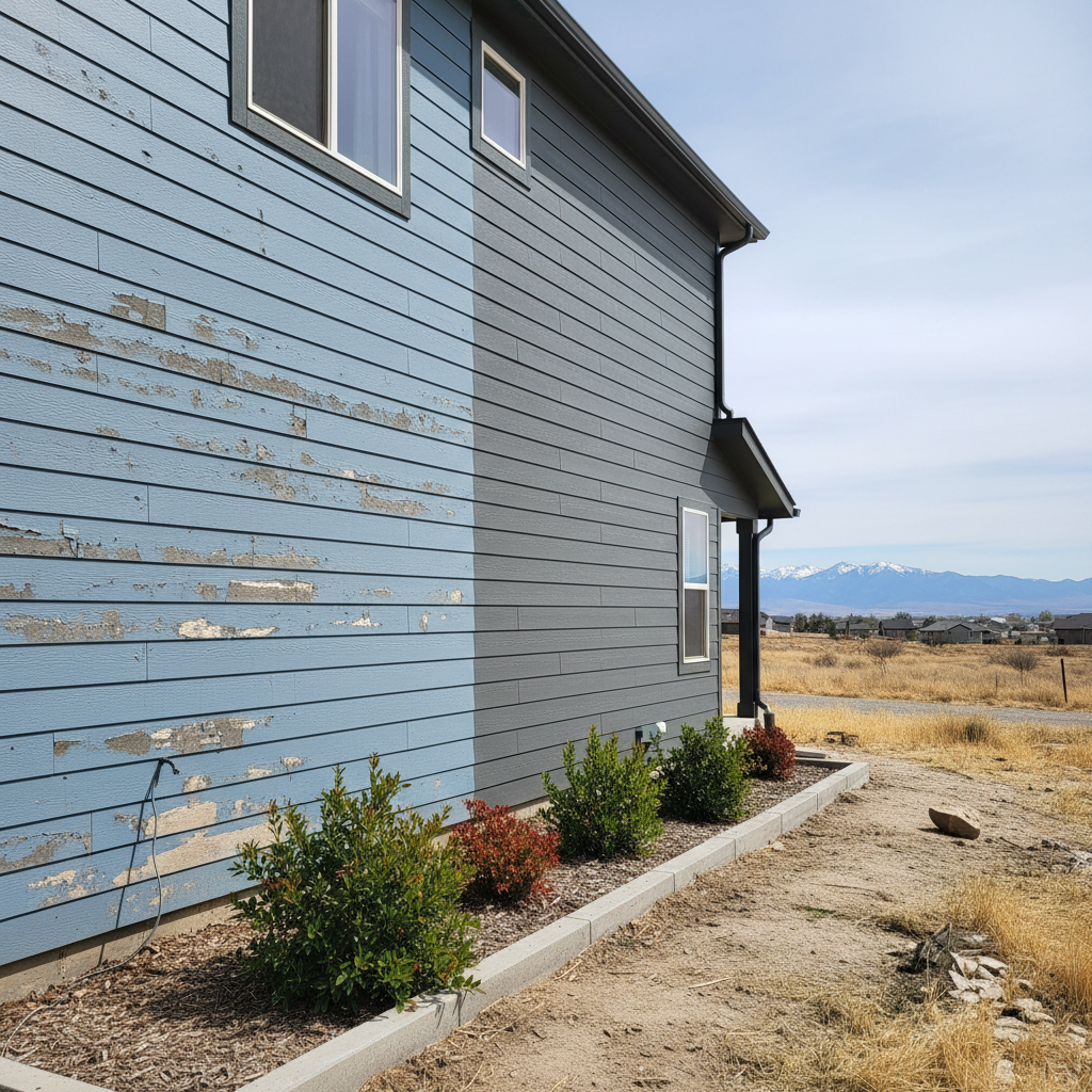 Completed siding installation work at a residential property in Taylorsville, UT