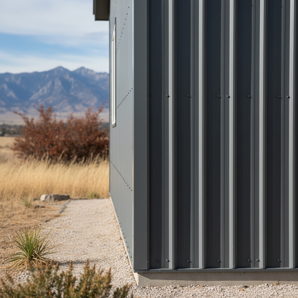 Completed metal siding work at a residential property in Ogden, UT
