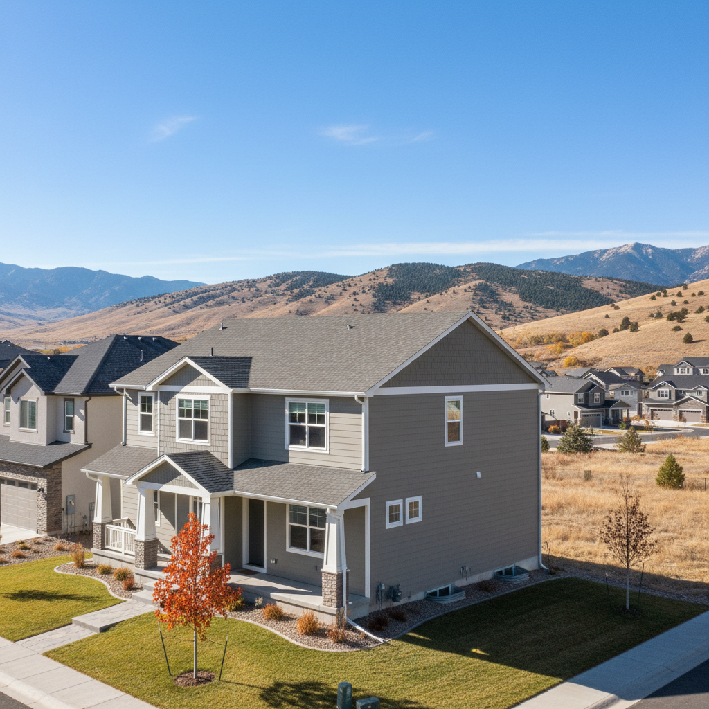 Completed siding replacement work at a residential property in Lehi, UT