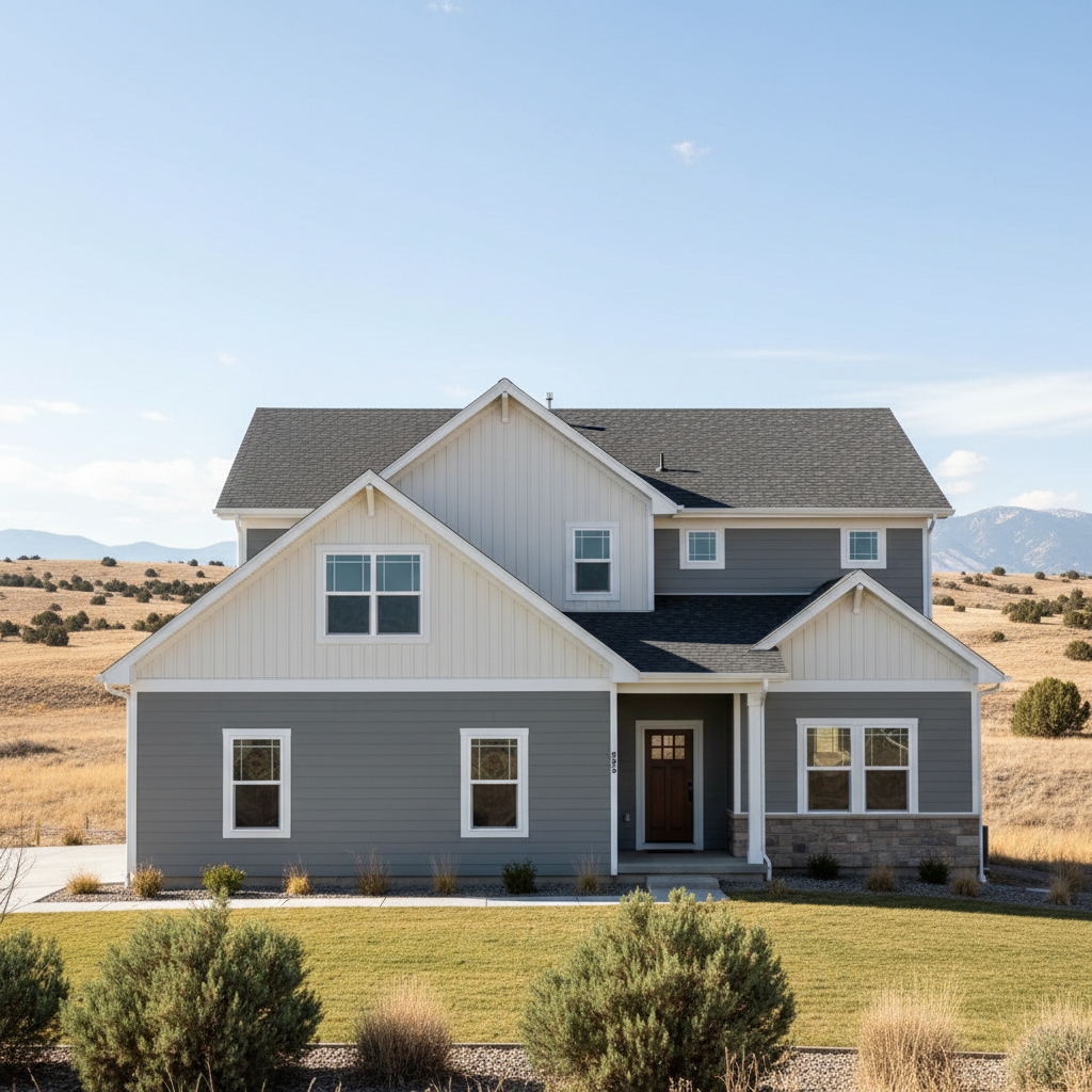 Completed siding replacement work at a residential property in South Jordan, UT