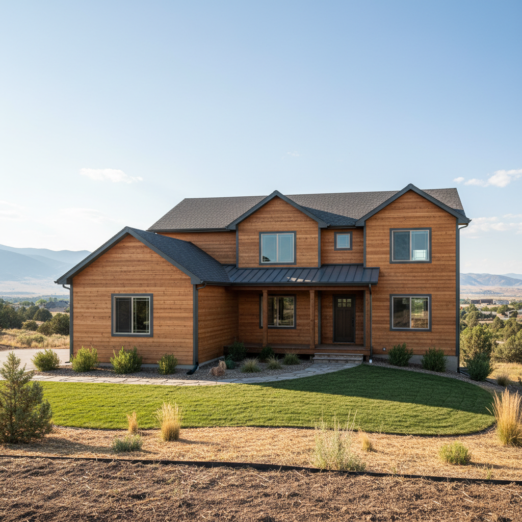 Completed wooden siding work at a residential property in Taylorsville, UT