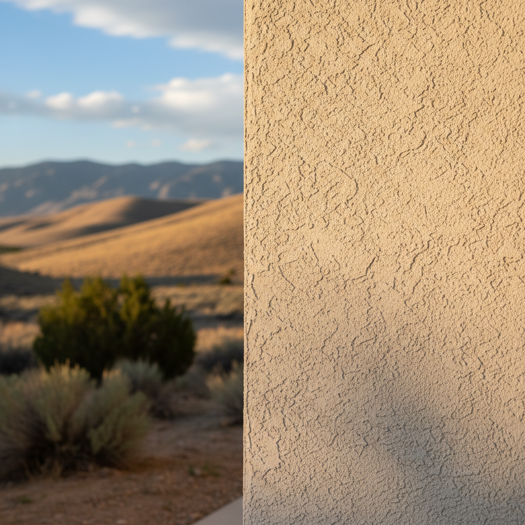 Completed stucco repair work at a residential property in West Valley City, UT