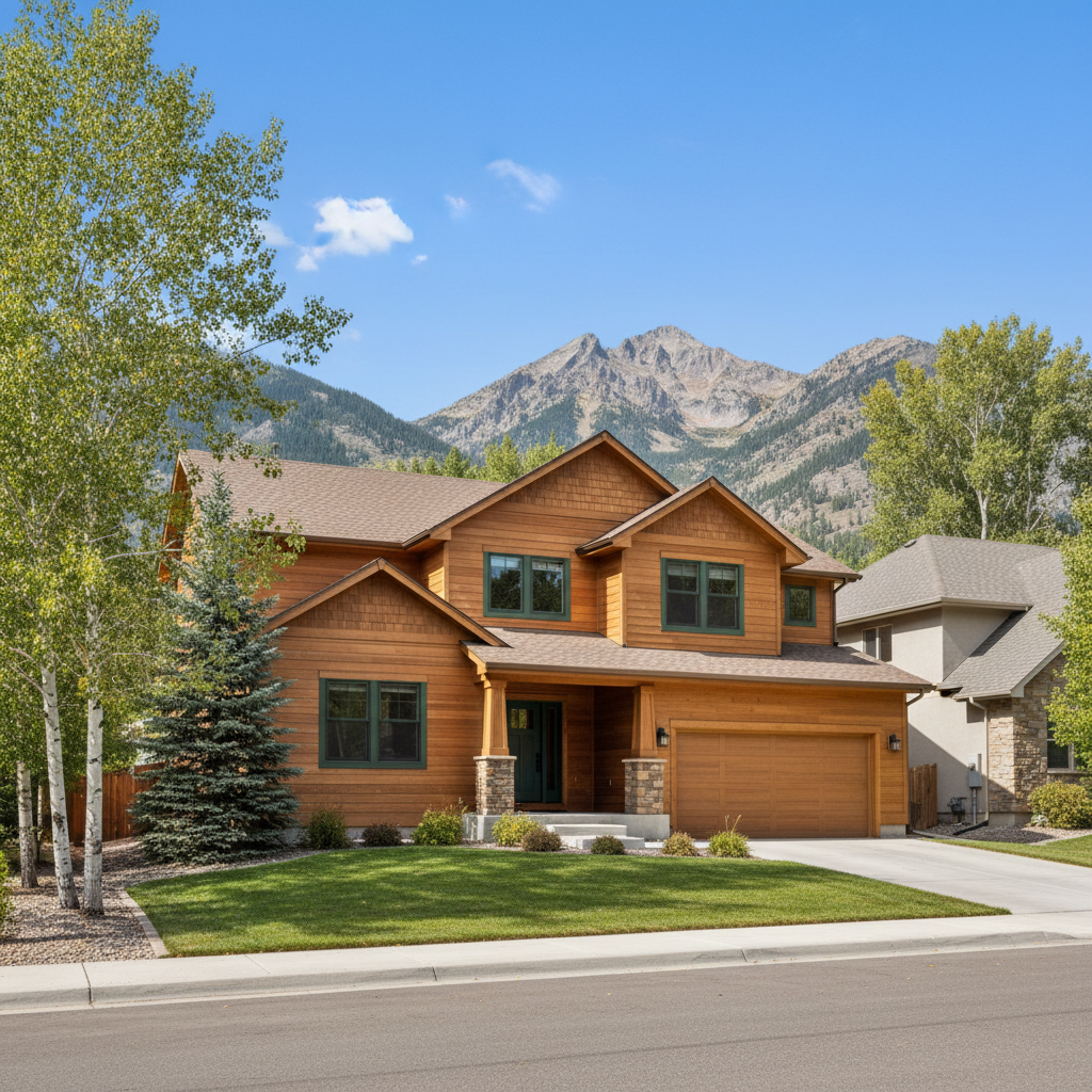 Completed wooden siding work at a residential property in Millcreek, UT