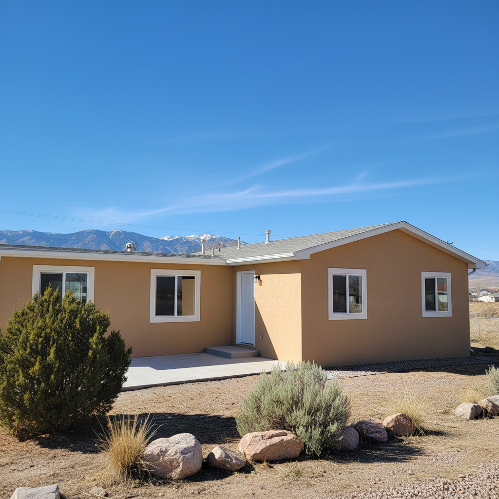 Completed stucco painting work at a residential property in West Valley City, UT