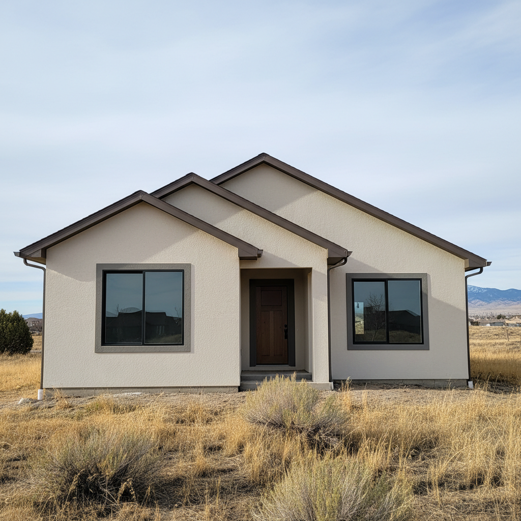 Completed stucco removal work at a residential property in West Jordan, UT