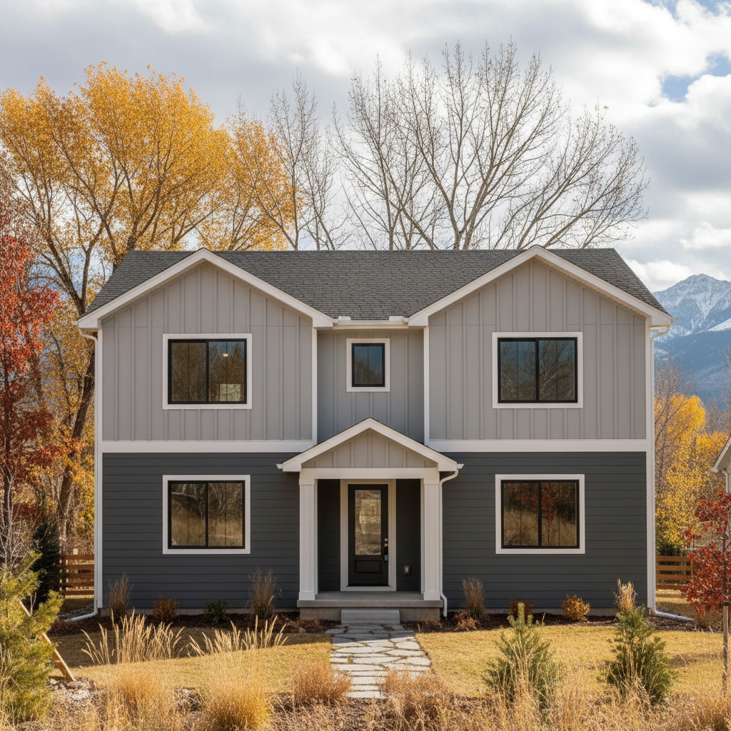 Completed siding installation work at a residential property in Millcreek, UT