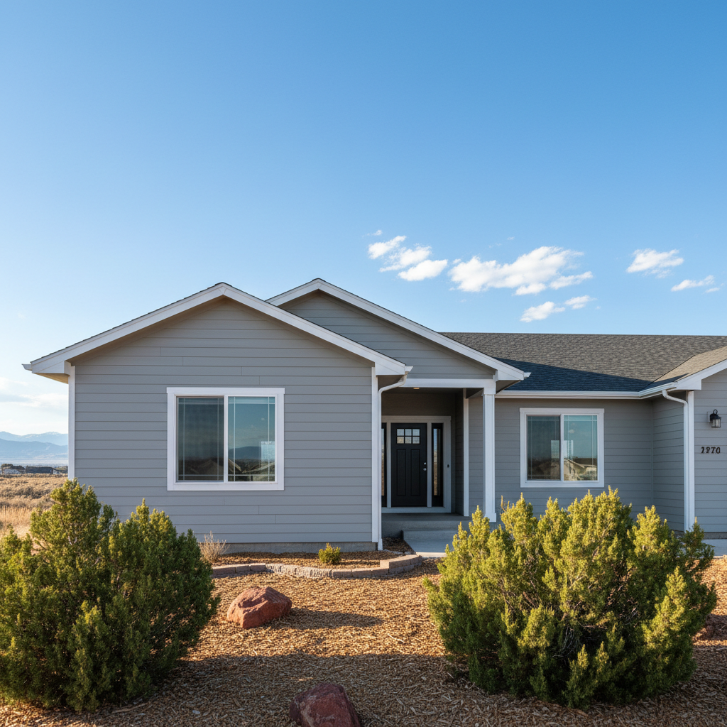 Completed cement siding work at a residential property in Taylorsville, UT