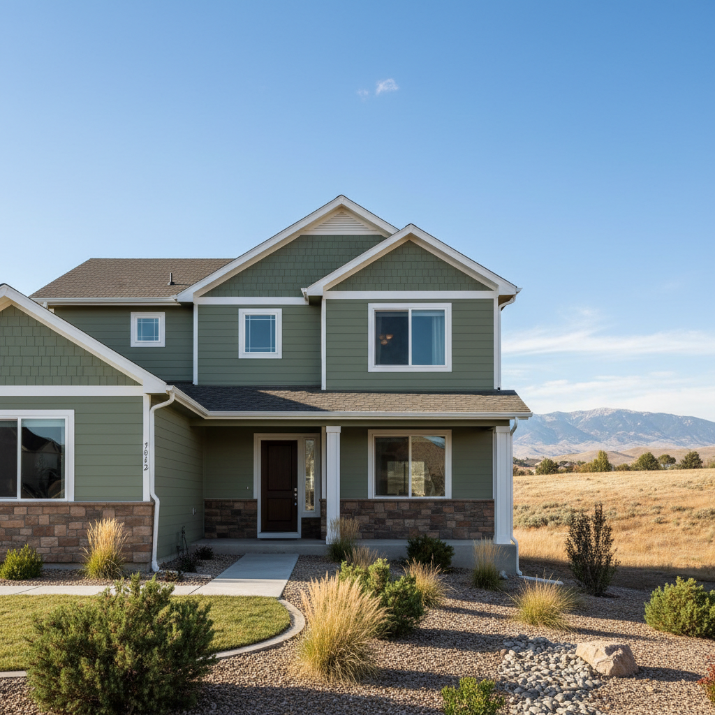 Completed siding installation work at a residential property in West Jordan, UT