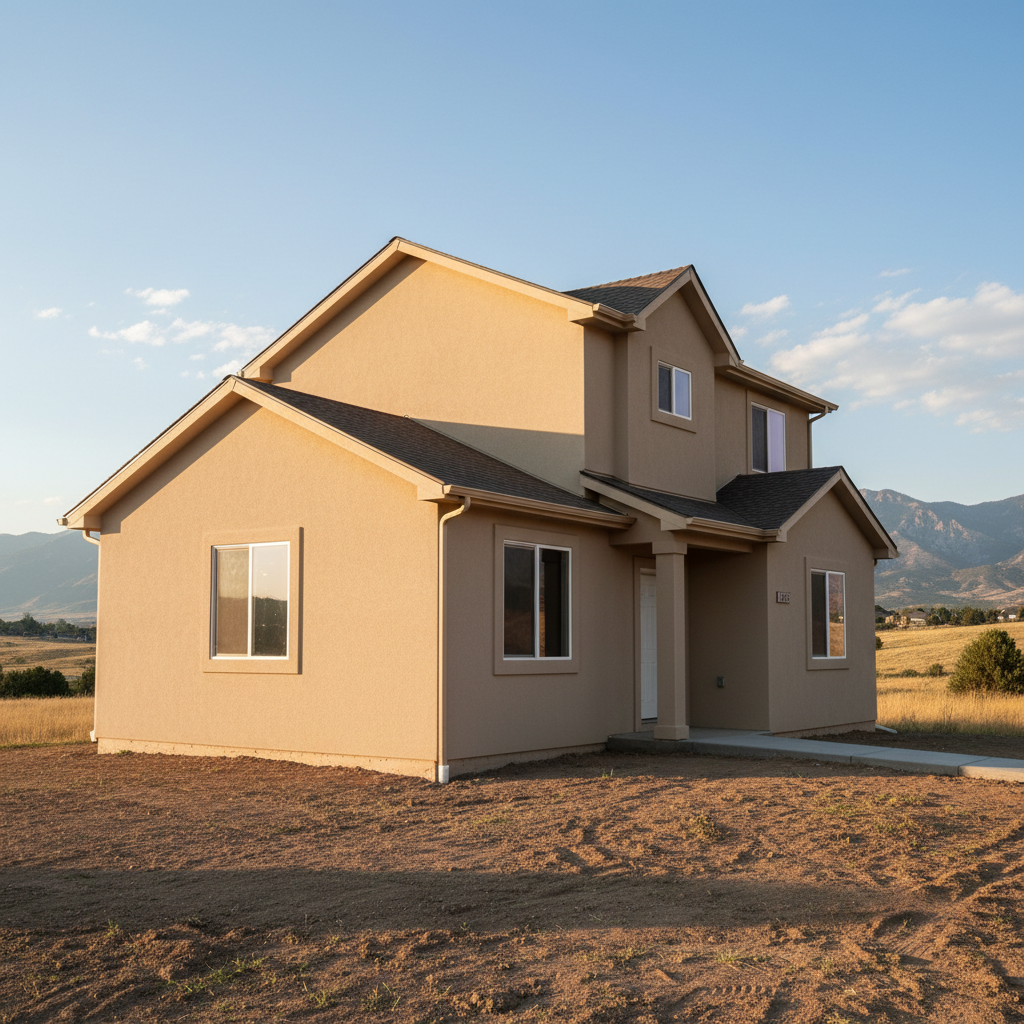 Completed residential stucco work at a residential property in Orem, UT