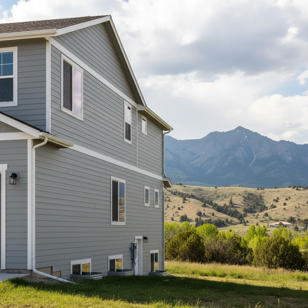 Completed siding installation work at a residential property in Lehi, UT