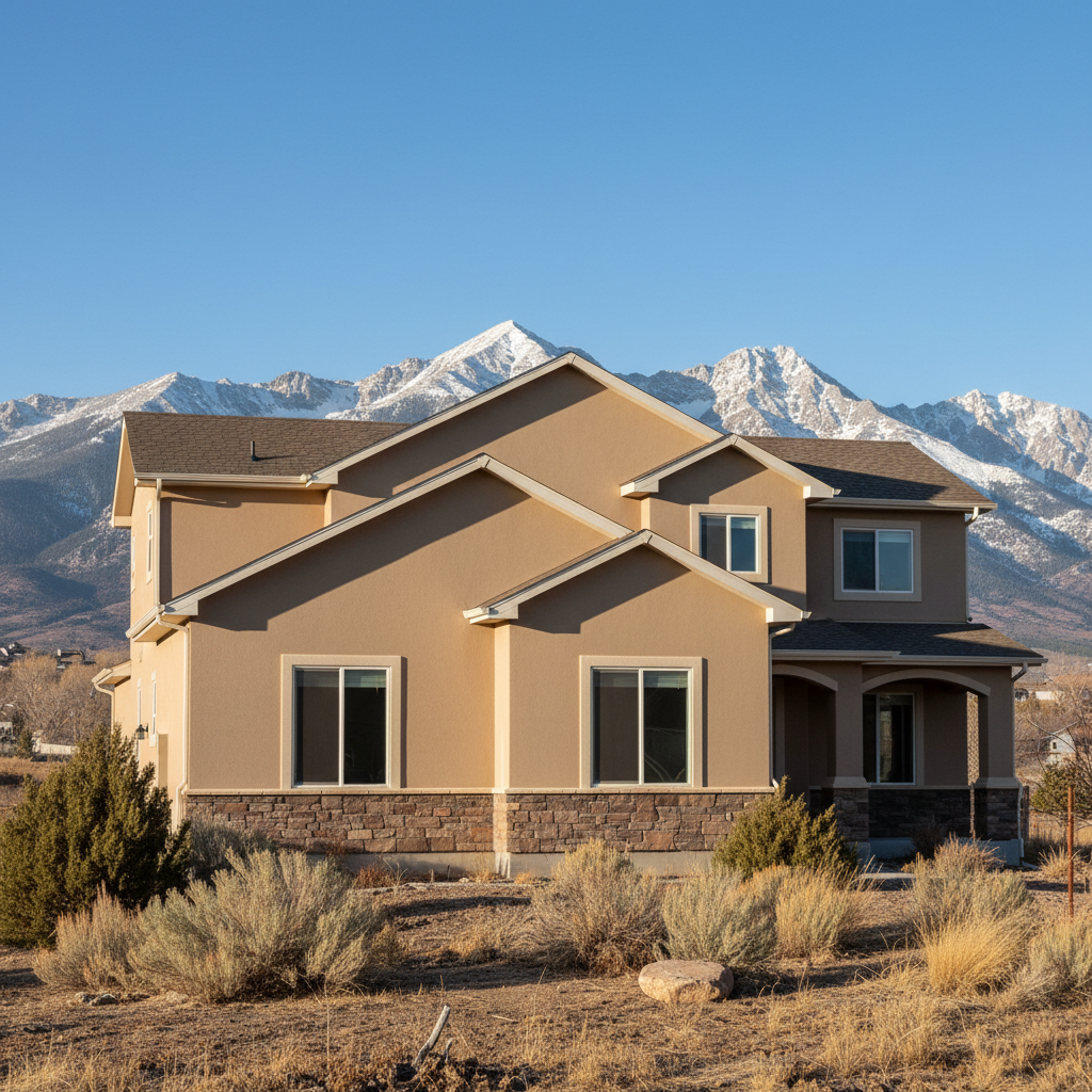 Completed eifs installation work at a residential property in Provo, UT