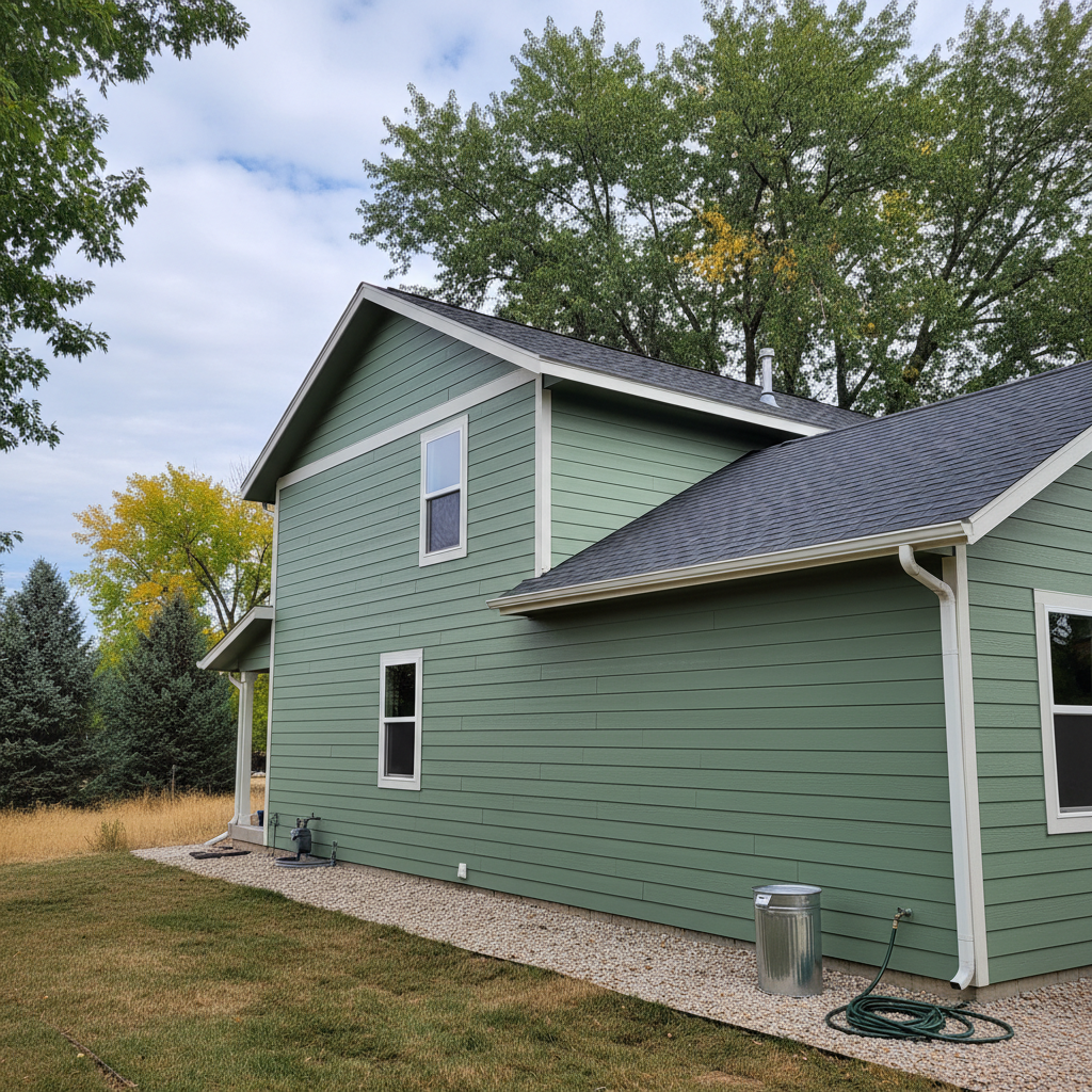 Completed siding replacement work at a residential property in Orem, UT