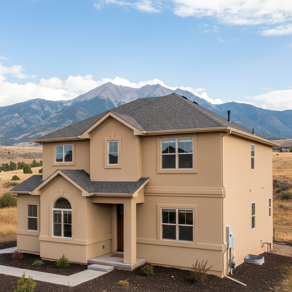 Completed eifs installation work at a residential property in Provo, UT