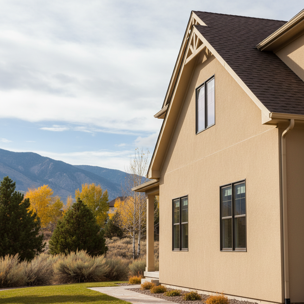 Completed eifs installation work at a residential property in West Valley City, UT