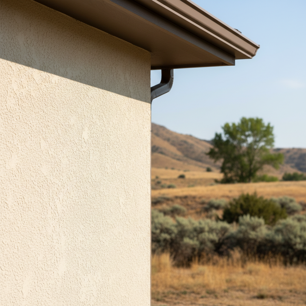 Completed stucco installation work at a residential property in Orem, UT